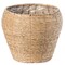 Woven Round Flower Pot Planter Basket with Leak-Proof Plastic Lining